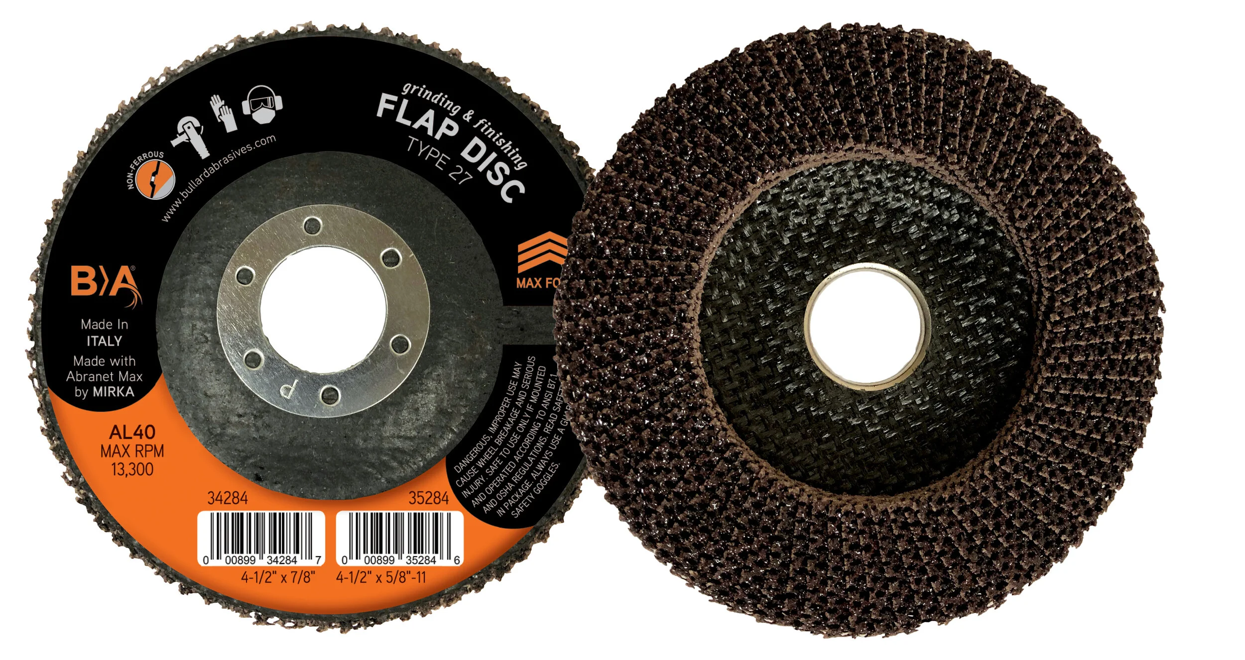 Non-Loading Flap Disc Type 27 — Bullard Abrasives — Bullard